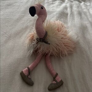 Anthropologie Fancy Flamingo Plush Ballerina 16”